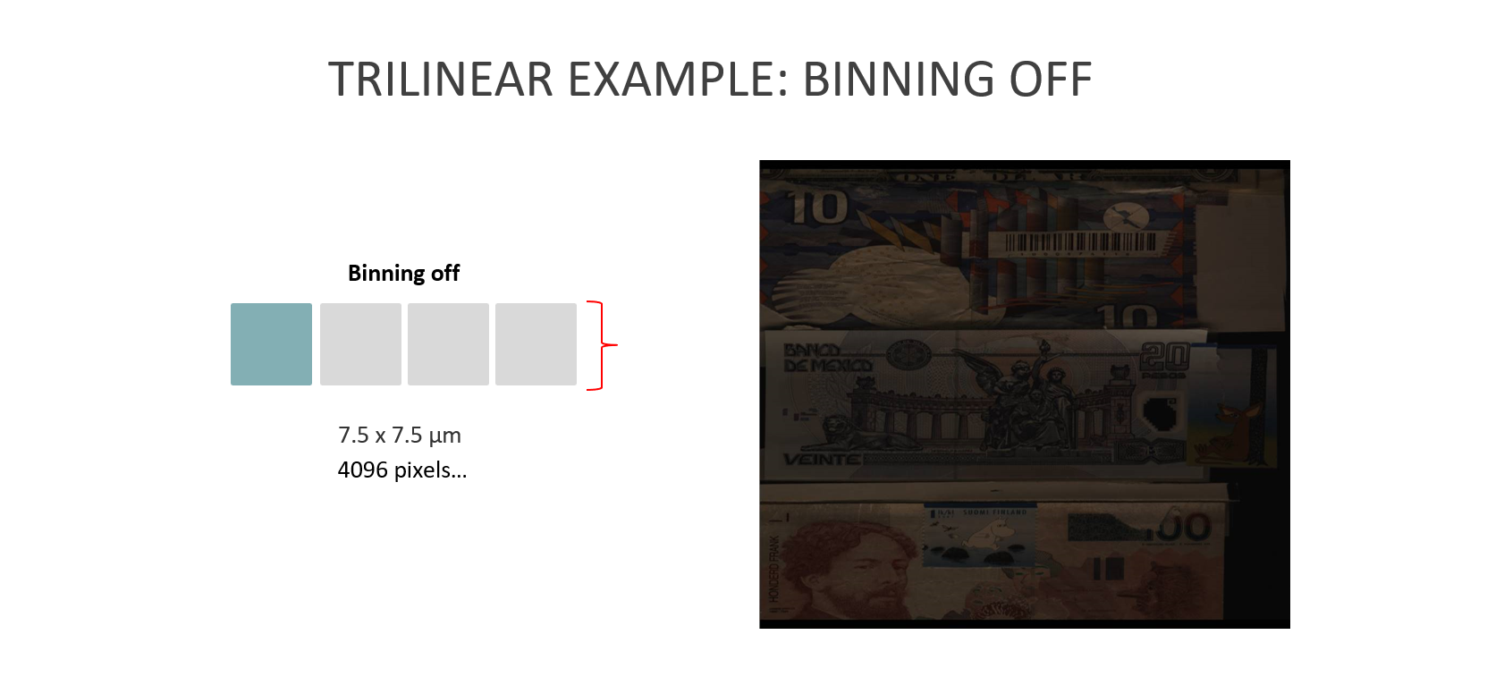 trilinear example binning off